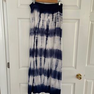 Tie dye maxi skirt